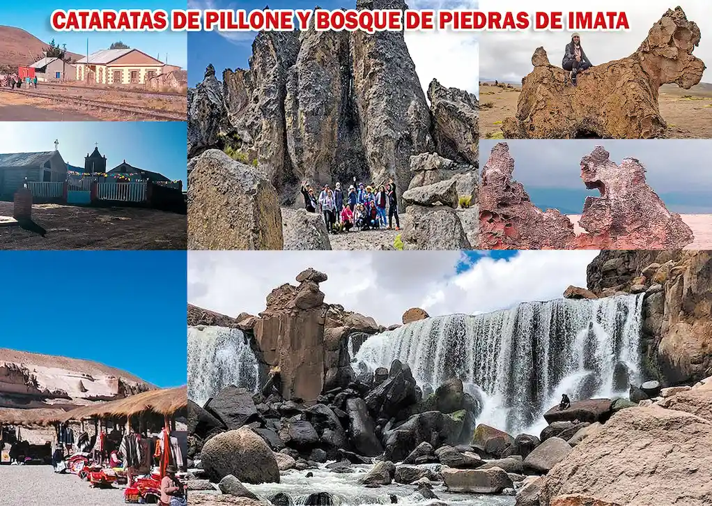 Ruta Catarata de Pillones y bosque de piedras de Imata - full day